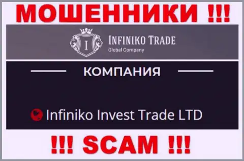 Infiniko Invest Trade LTD - это юридическое лицо internet шулеров Infiniko Invest Trade LTD