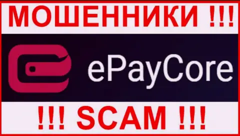 Лого МОШЕННИКА EPayCore Com