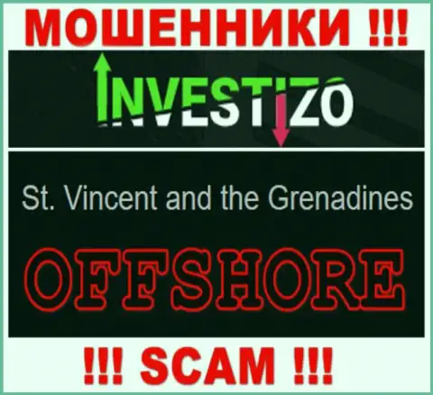 Так как Investizo находятся на территории Сент-Винсент и Гренадины, отжатые вложенные средства от них не вернуть