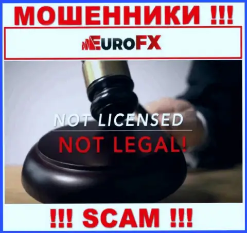 Сведений о лицензионном документе EuroFXTrade на их официальном информационном сервисе не показано - это ОБМАН !!!