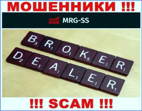 Брокер - это тип деятельности неправомерно действующей компании MRG SS Limited