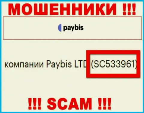 Организация PayBis официально зарегистрирована под номером: SC533961