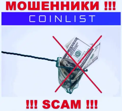 Невозможно вернуть вложенные деньги из дилинговой организации CoinList, в связи с чем ни рубля дополнительно вводить не нужно