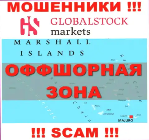 GlobalStockMarkets Org находятся на территории - Marshall Islands, избегайте взаимодействия с ними