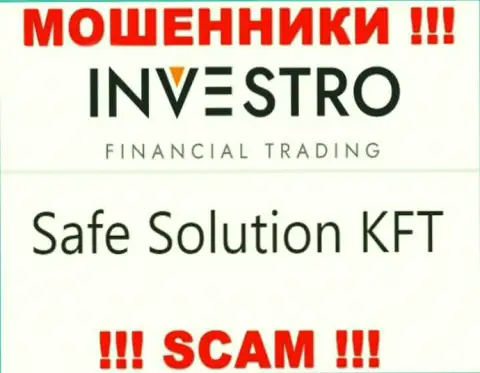 Шарашка Investro Fm находится под руководством организации Safe Solution KFT