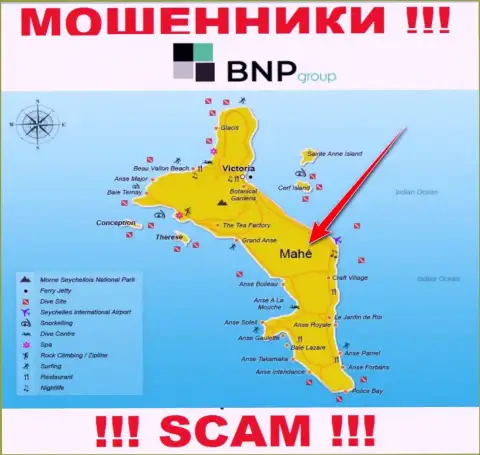 БНПГрупп базируются на территории - Mahe, Seychelles, избегайте работы с ними