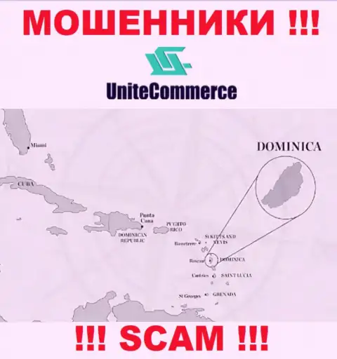 Unite Commerce находятся в офшорной зоне, на территории - Dominica