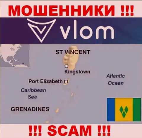 Влом имеют регистрацию на территории - Saint Vincent and the Grenadines, избегайте совместной работы с ними