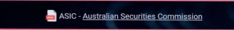 Финансовый регулятор Австралии Australian Securities and Investments Commission, который контролирует работу дилингового центра Зиннейра