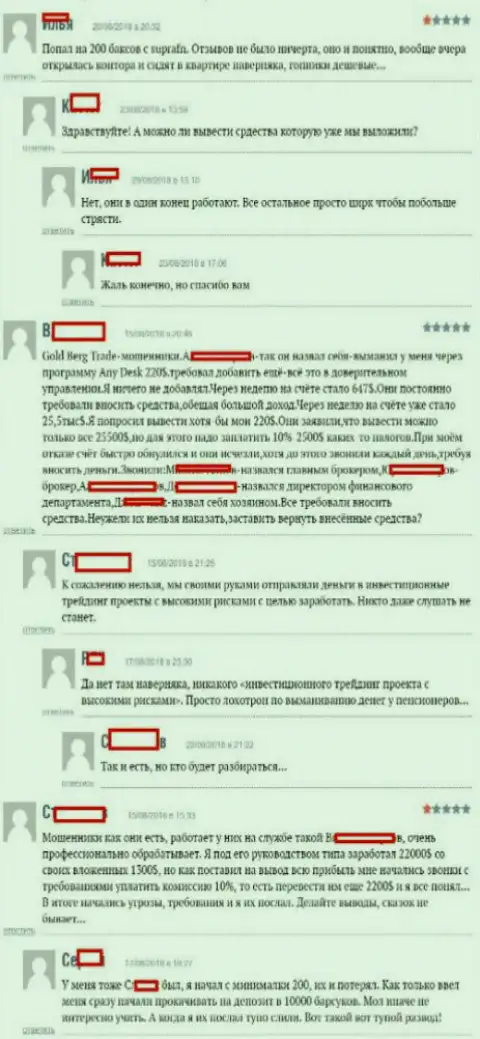 Отзывы игроков ФОРЕКС компании Супра ФН, которые опубликованы ими на web-сервисе boexpert ru
