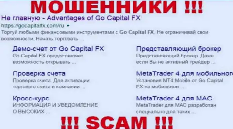 ГоКапитал ЭфИкс - это МОШЕННИКИ !!! SCAM !!!