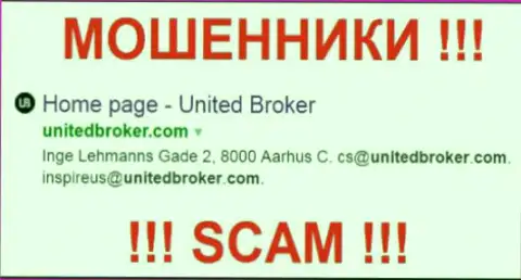 UnitedBroker - это ФОРЕКС КУХНЯ !!! СКАМ !!!
